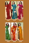 Ratnavali Vol 5 By Vallabhi Moss Georgette Floral Printed Saree Exporters In India